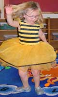 girl in bee costume